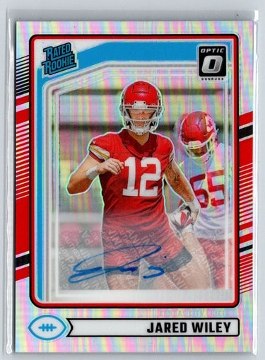 2024 Donruss #387 Jared Wiley Optic Rated Rookies Preview Auto E2