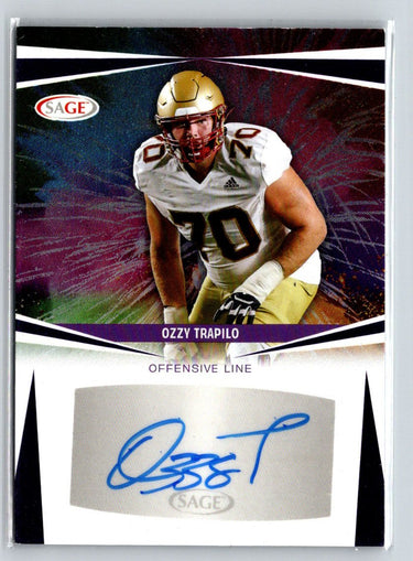 2025 SAGE HIT #A-OT Ozzy Trapilo Autographs Silver (Low Series) E2