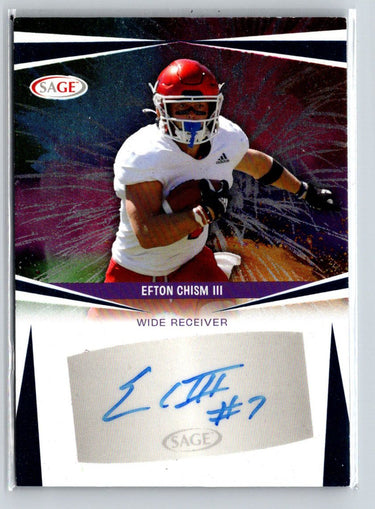 2025 SAGE HIT #A-EC Efton Chism III Autographs Silver (Low Series) E2