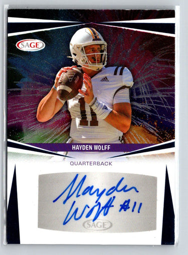 2025 SAGE HIT #A-HW Hayden Wolff Autographs Red (Low Series) E2