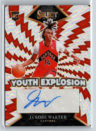 2024-25 Panini Select Ja'Kobe Walter Youth Explosion Auto Silver E3