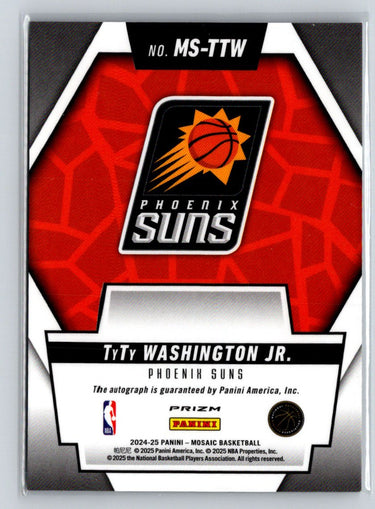 2024-25 Panini Mosaic #MS-TTW TyTy Washington Jr. Scripts E3