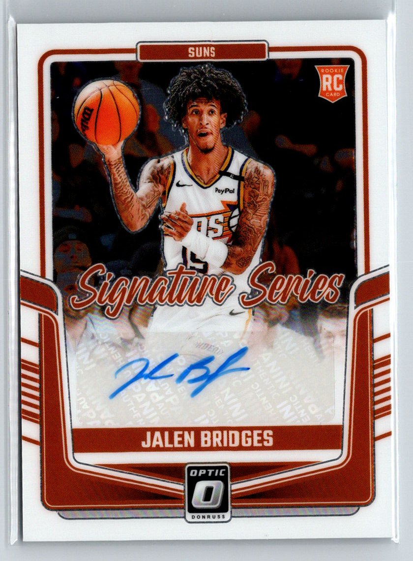 2024-25 Donruss Optic #SS-BRD Jalen Bridges Signature Series E3
