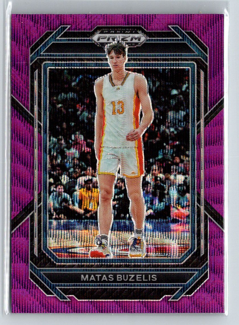 2023 Panini Prizm Draft Picks #13 Matas Buzelis Purple Wave E3