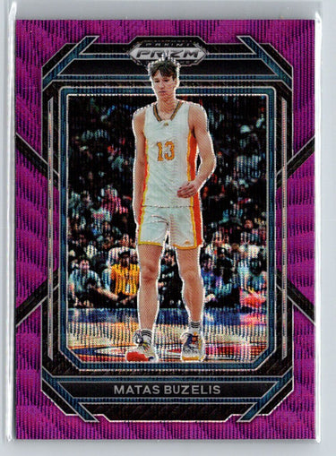 2023 Panini Prizm Draft Picks #13 Matas Buzelis Purple Wave E3