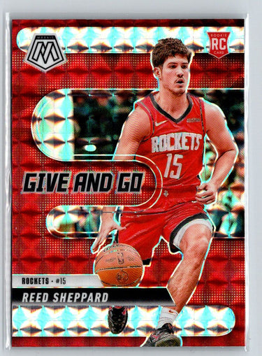 2024-25 Panini Mosaic #7 Reed Sheppard Give and Go Mosaic E4