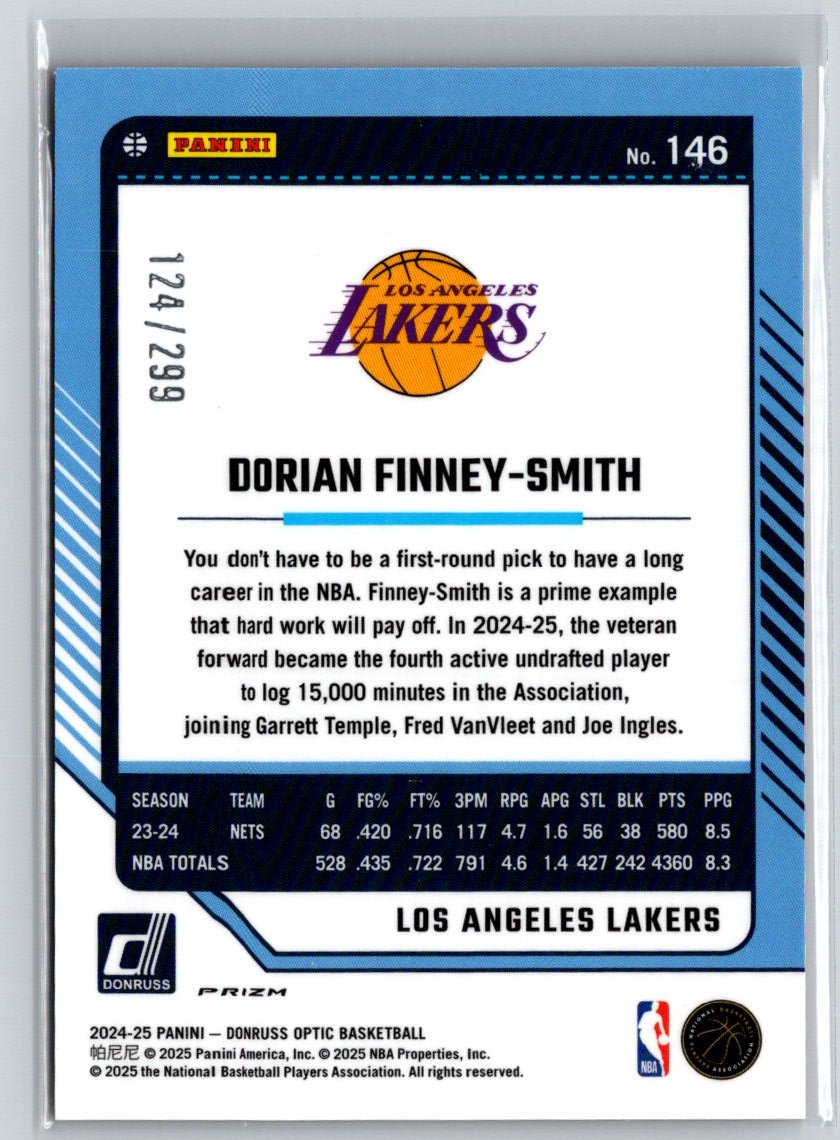 2024-25 Donruss Optic #146 Dorian Finney-Smith Hyper Orange #/299 E4