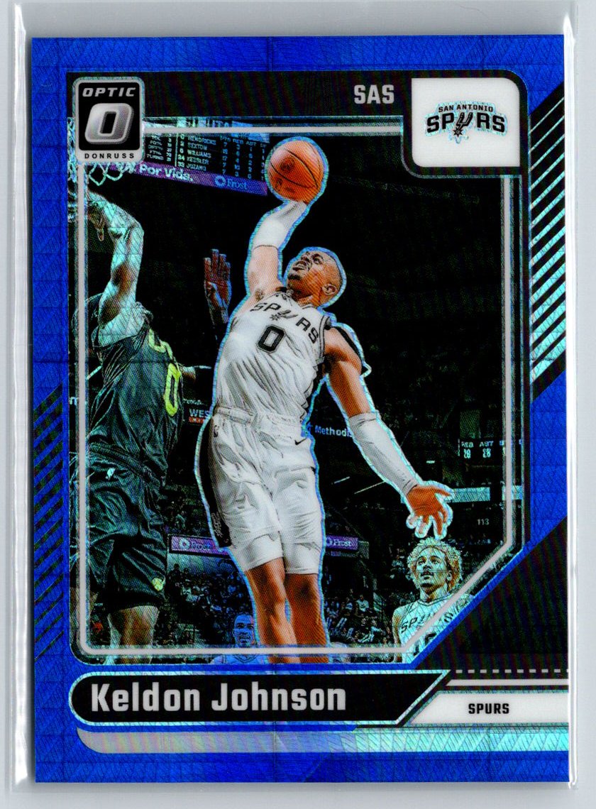 2024-25 Donruss Optic #161 Keldon Johnson Hyper Blue #/175 E4
