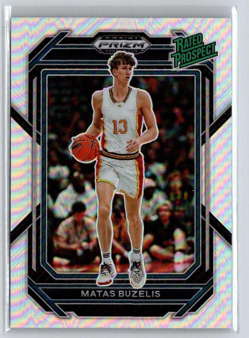 2023 Panini Prizm Draft Picks #3 Matas Buzelis Rated Prospect Silver E4