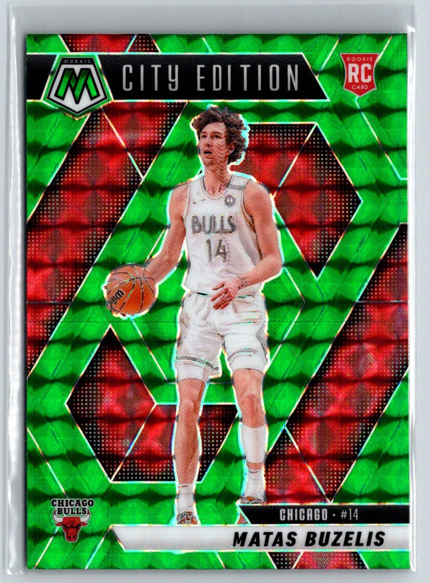 2024-25 Panini Mosaic #273 Matas Buzelis Green Mosaic E4