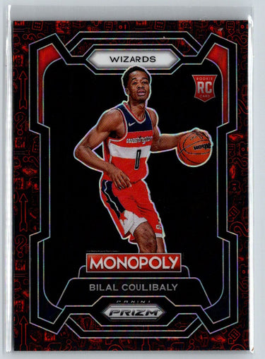 2023-24 Panini Prizm Monopoly #90 Bilal Coulibaly Monopoly Man Red Pattern E4