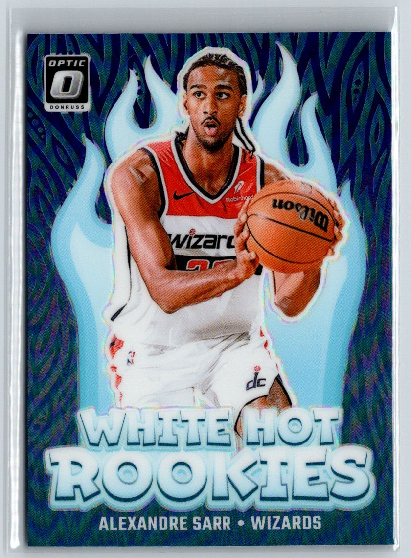 2024-25 Donruss Optic #14 Alexandre Sarr White Hot Rookies Purple E5