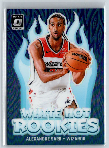 2024-25 Donruss Optic #14 Alexandre Sarr White Hot Rookies Purple E5