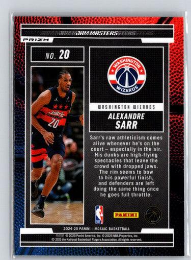 2024-25 Panini Mosaic #20 Alexandre Sarr Jam Masters Mosaic Green E5