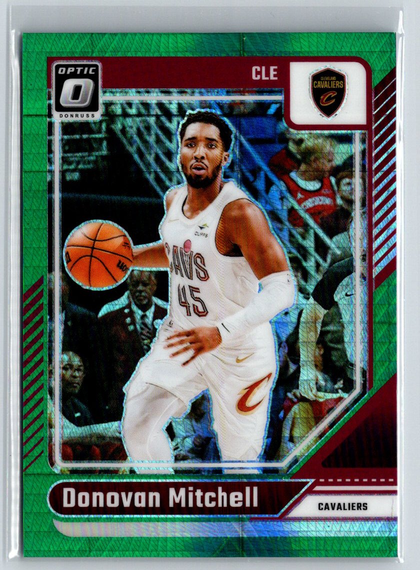 2024-25 Donruss Optic #91 Donovan Mitchell Green Shock #/149 E5