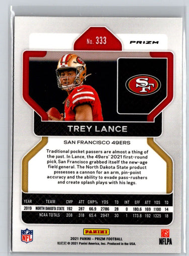 2021 Panini Prizm #333 Trey Lance Disco E6