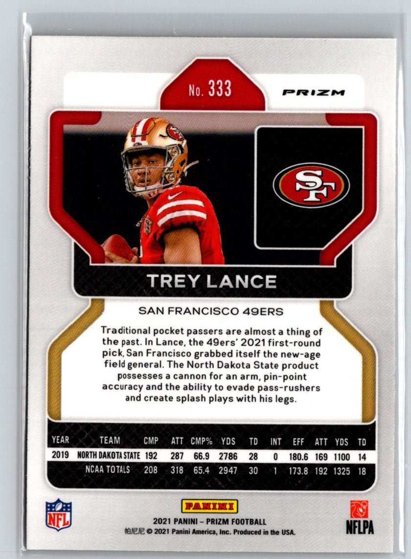 2021 Panini Prizm #333 Trey Lance Disco E6