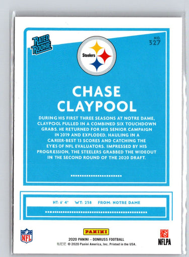 2020 Donruss #327 Chase Claypool Press Proof Red E6