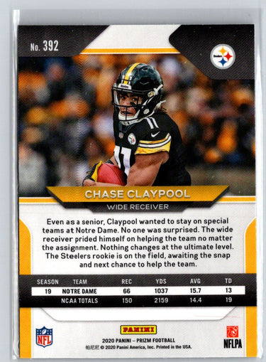 2020 Panini Prizm #392 Chase Claypool E6