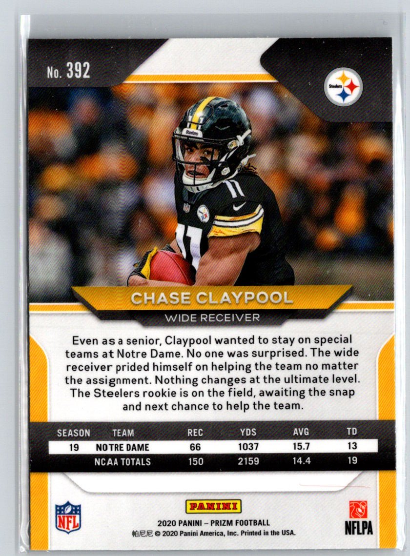 2020 Panini Prizm #392 Chase Claypool E6