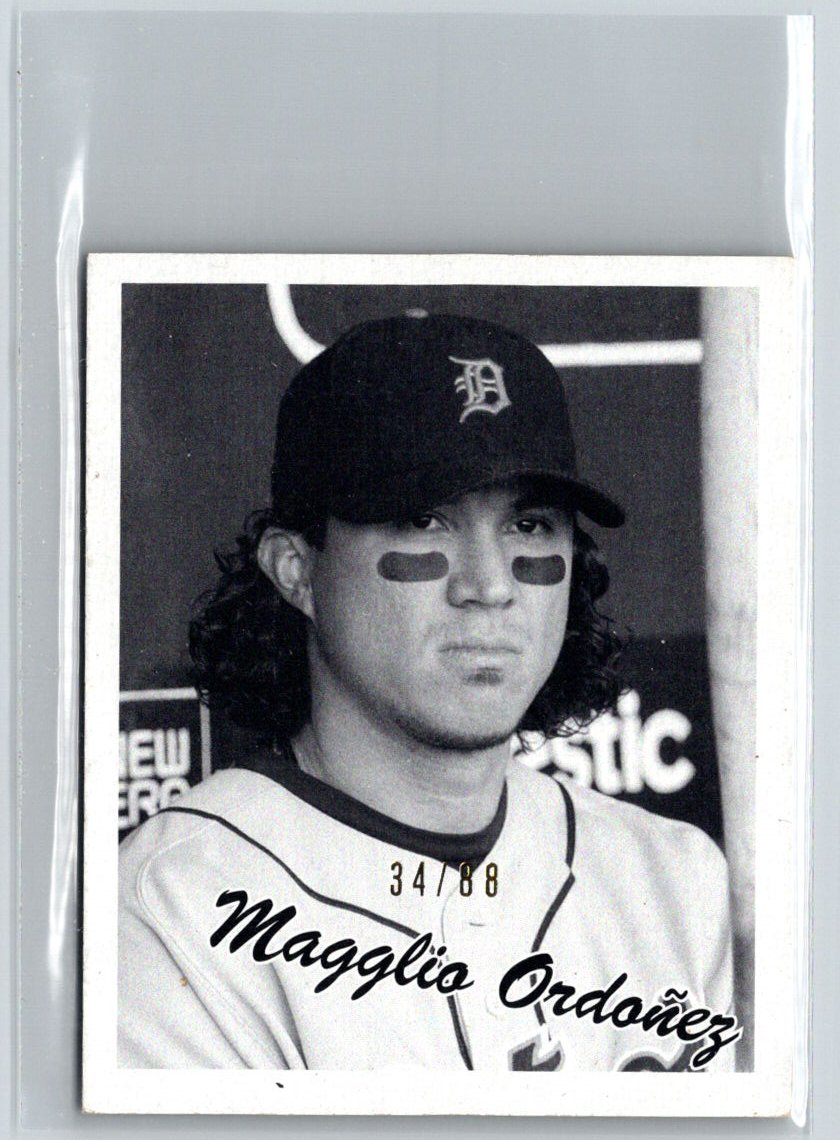 2008 Upper Deck Goudey #265 Magglio Ordonez Mini Green Backs #/88 E6