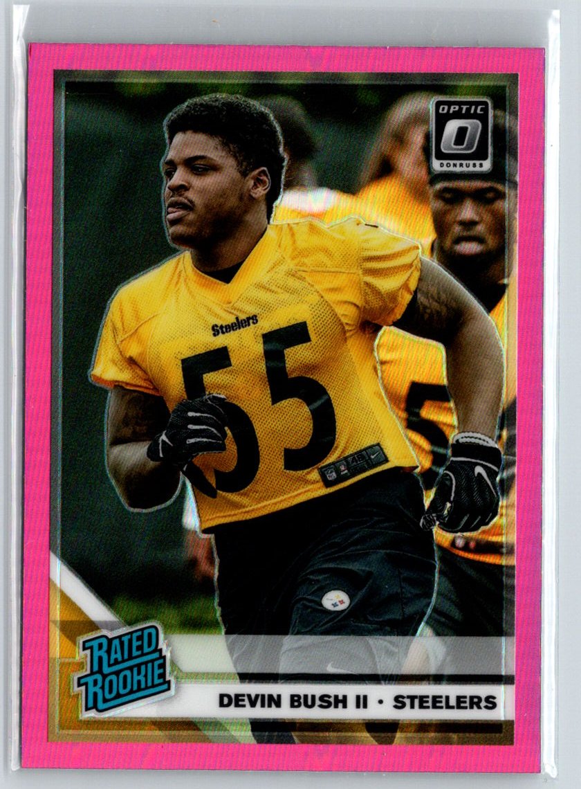 2019 Donruss Optic #194 Devin Bush II Pink E6