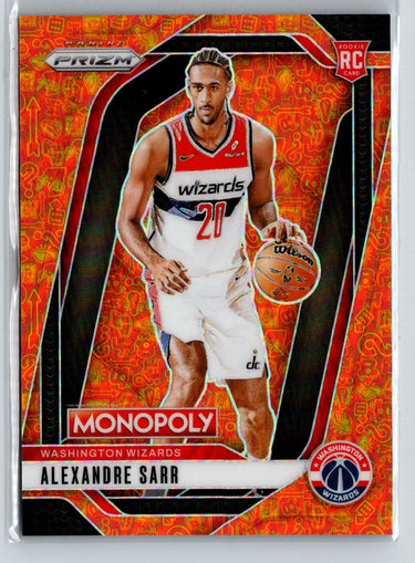 2024-25 Panini Prizm Monopoly #86 Alexandre Sarr Millionaire #/1499 E7