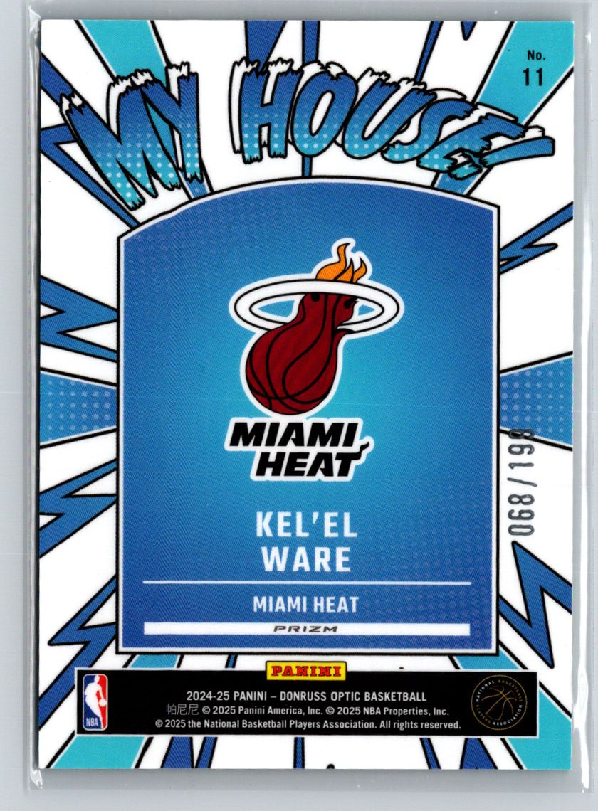 2024-25 Donruss Optic #11 Kel'el Ware My House Lime Green #/199 E7