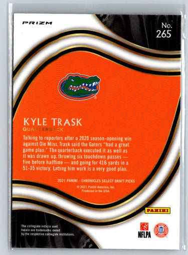 2021 Panini Chronicles Draft Picks #265 Kyle Trask Select Base Silver E8