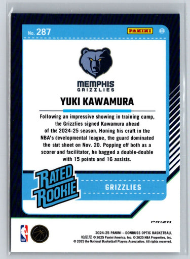 2024-25 Donruss Optic #287 Yuki Kawamura Holo E8