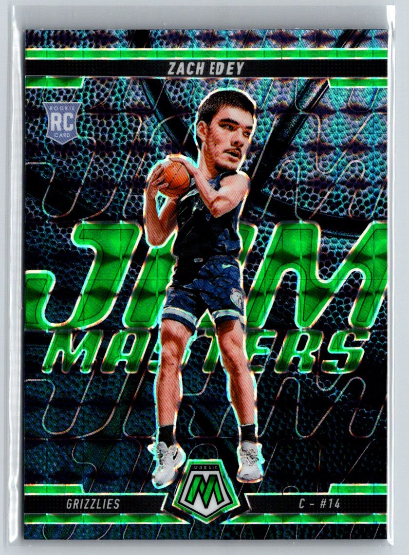 2024-25 Panini Mosaic #6 Zach Edey Jam Masters Mosaic Green E8