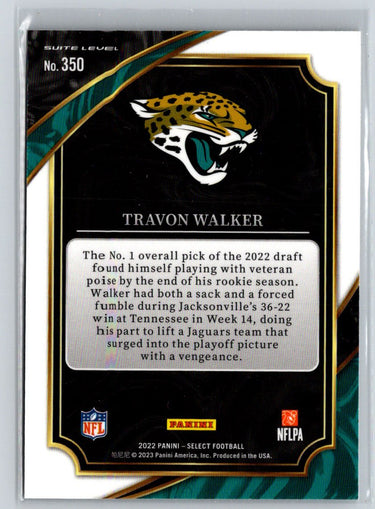2022 Panini Select #350 Travon Walker E8