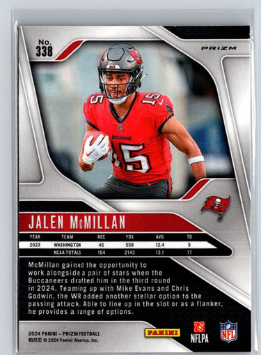 2024 Panini Prizm #338 Jalen McMillan Red White and Blue E8