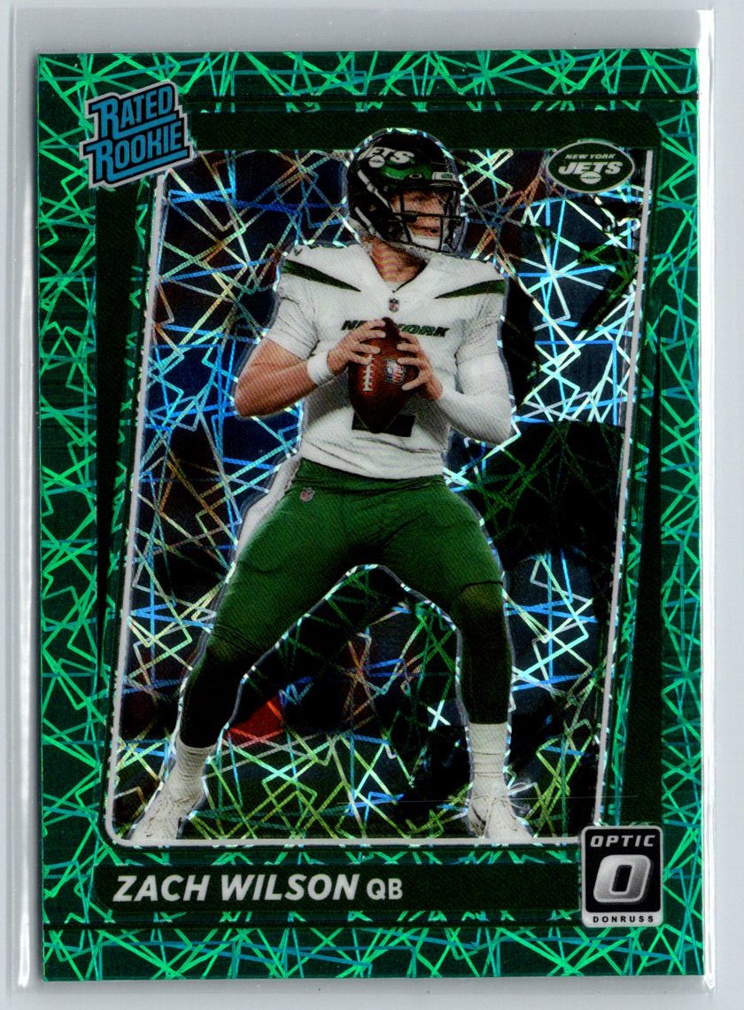 2021 Donruss Optic #202 Zach Wilson Green Velocity E8