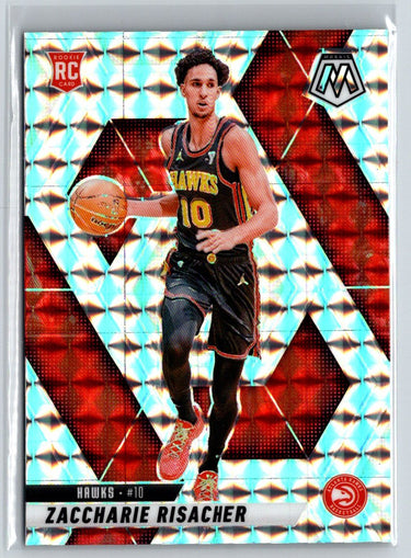 2024-25 Panini Mosaic #213 Zaccharie Risacher Base Mosaic E9