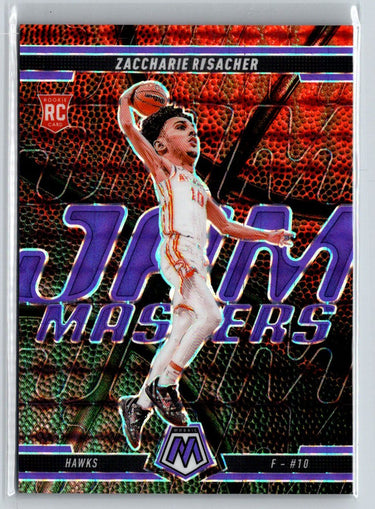2024-25 Mosaic #8 Zaccharie Risacher Jam Masters Purple Fluorescent #/175 E9