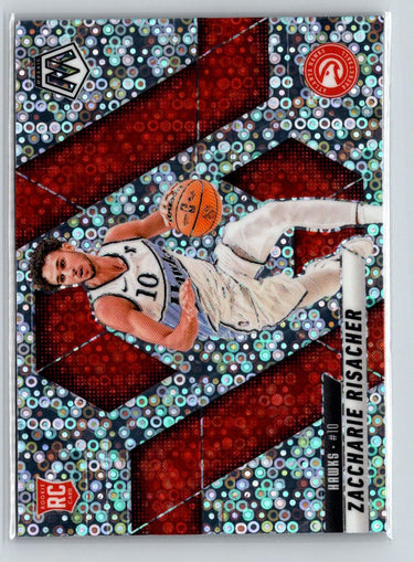 ZACCHARIE RISACHER 2024 Panini Mosaic #213 Fast Break Silver Disco Variation