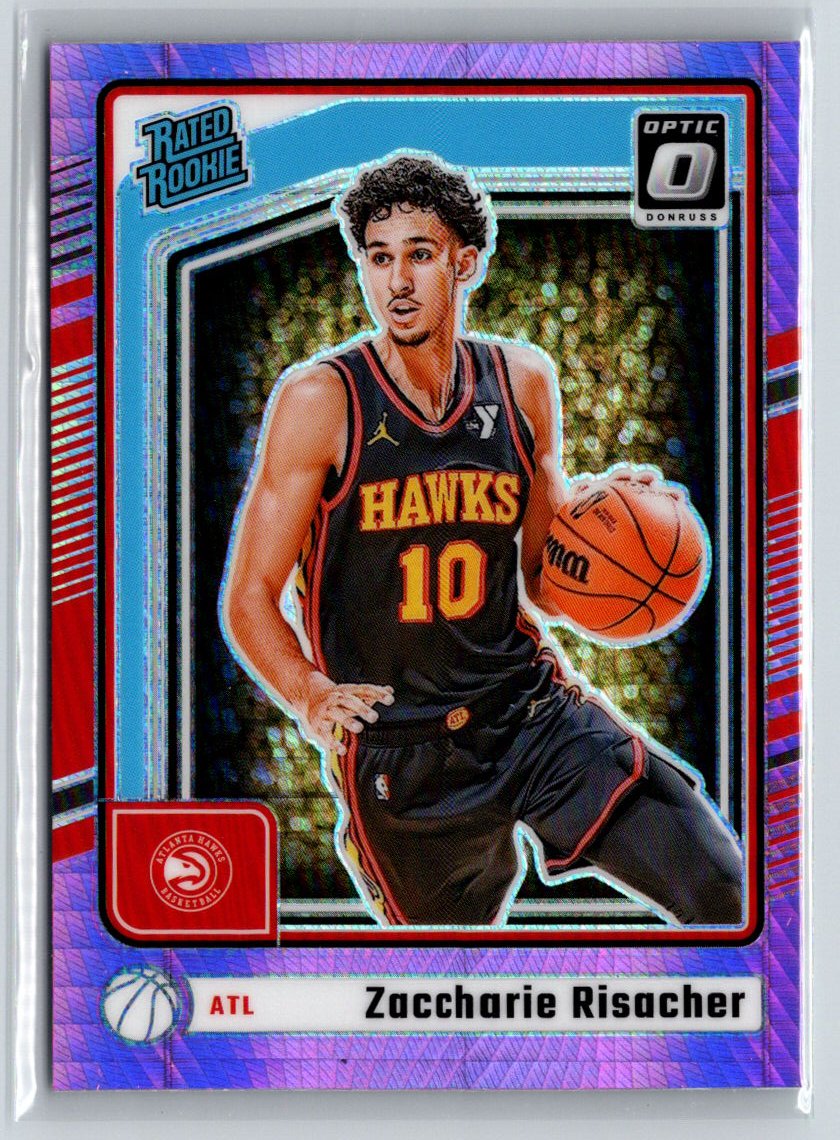 2024-25 Donruss Optic #268 Zaccharie Risacher Hyper Pink E9