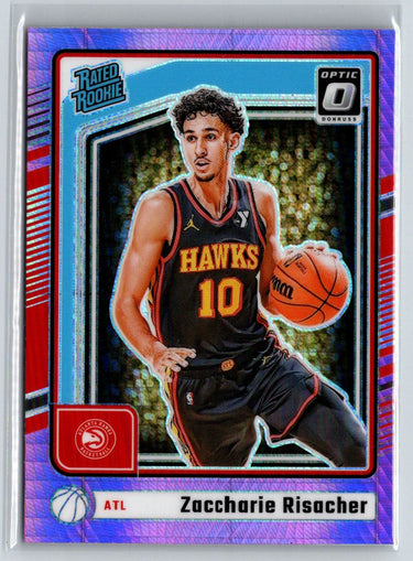 2024-25 Donruss Optic #268 Zaccharie Risacher Hyper Pink E9