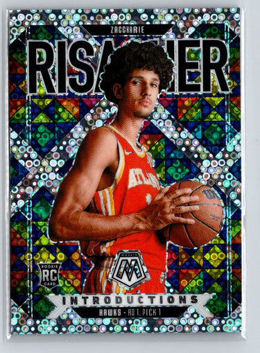 2024-25 Panini Mosaic #9 Zaccharie Risacher Introductions Fast Break E9