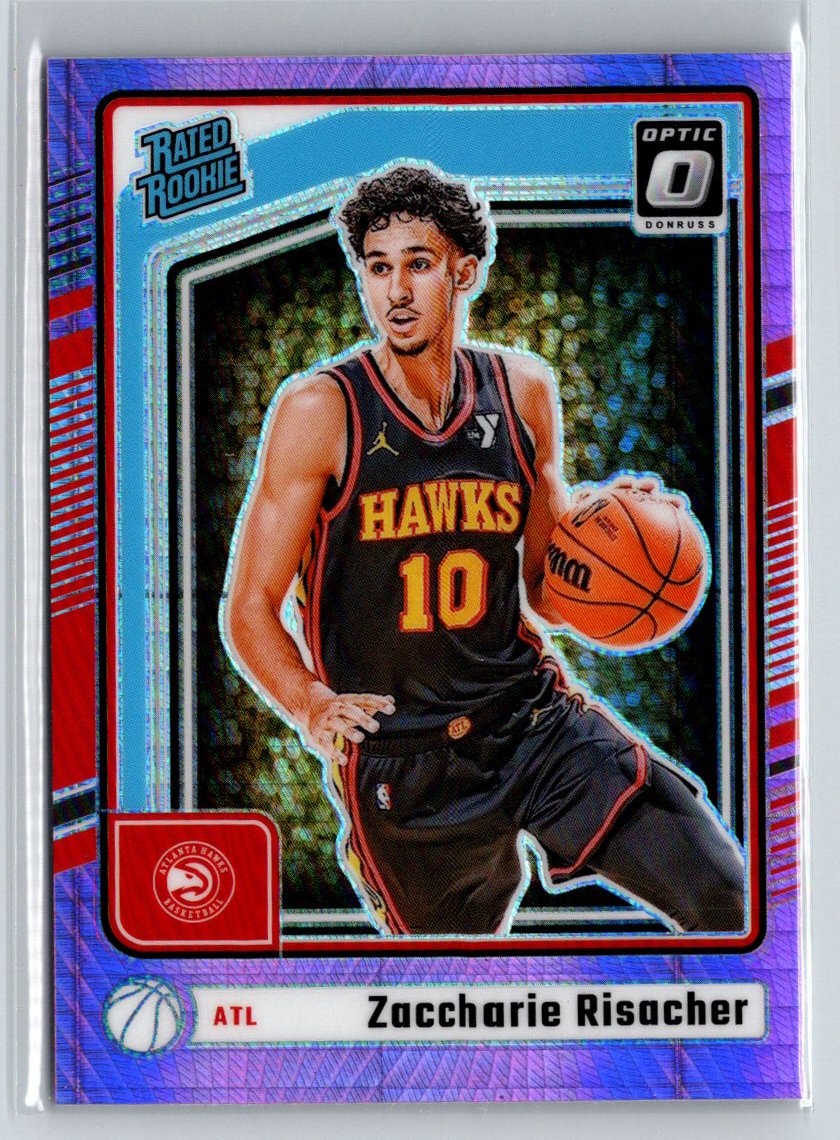 2024-25 Donruss Optic #268 Zaccharie Risacher Hyper Pink E9