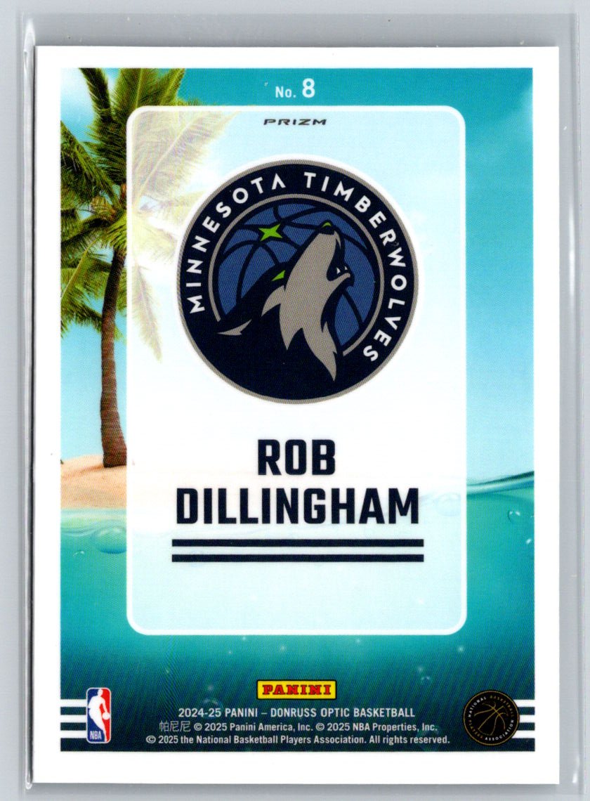 2024-25 Donruss Optic #8 Rob Dillingham Splash! Holo E10