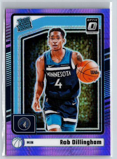 2024-25 Donruss Optic #259 Rob Dillingham Hyper Pink E10