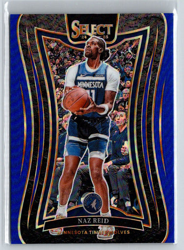 2024-25 Panini Select #331 Naz Reid Blue Prizm E10