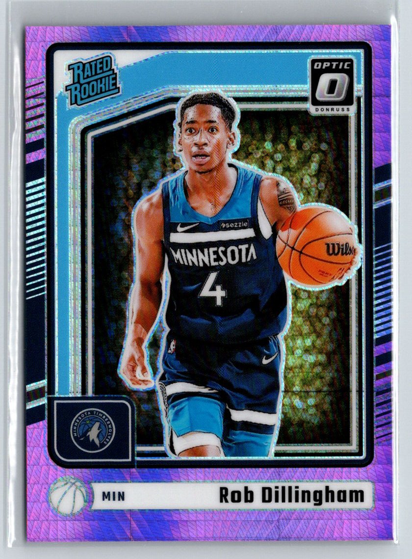 2024-25 Donruss Optic #259 Rob Dillingham Hyper Pink E10