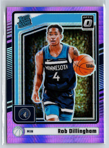 2024-25 Donruss Optic #259 Rob Dillingham Hyper Pink E10