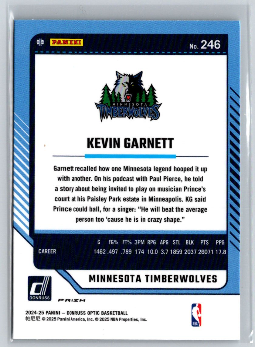 2024-25 Donruss Optic #246 Kevin Garnett Checkerboard E10