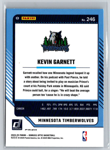 2024-25 Donruss Optic #246 Kevin Garnett Checkerboard E10
