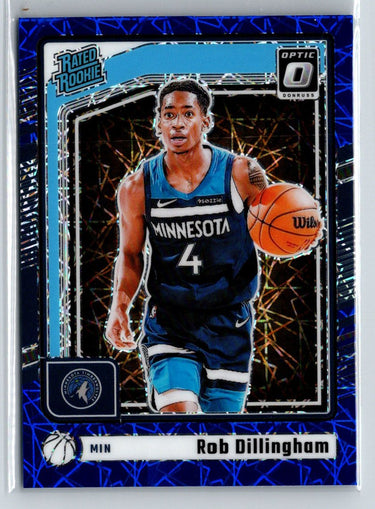 2024-25 Donruss Optic #259 Rob Dillingham Blue Velocity E10