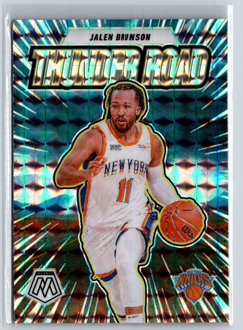 2024-25 Panini Mosaic #11 Jalen Brunson Thunder Road Mosaic E11